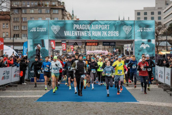 Valentýnské sedmikilometrové běhy se daly zaběhnout za 24:26 vteřin muži a 27:40 sekund ženy