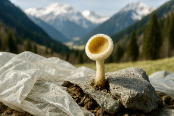 Superhouba z Alp. Rozkládá plast, ale praktické řešení je daleko