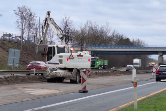 Hlavní fáze opravy dálnice D10 mezi Starou Boleslaví a Svémyslicemi