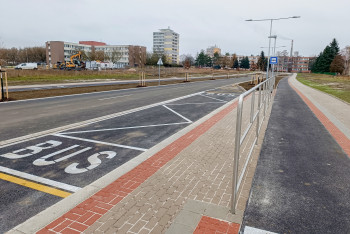 Město Nymburk dokončilo výstavbu nové místní komunikace