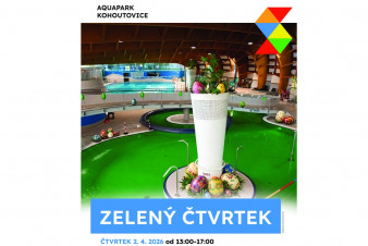 Zelený čtvrtek v Aquaparku Kohoutovice: Velikonoční program