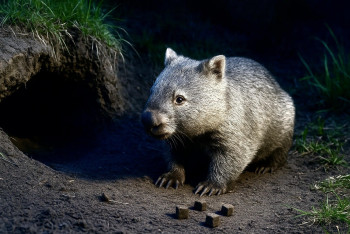 Vombat obecný: noční dříč s „krychlovým“ trusem a norami