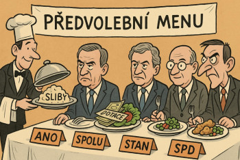 Předvolební jídelníček: Smažené „programy“ se salátkem z dotací