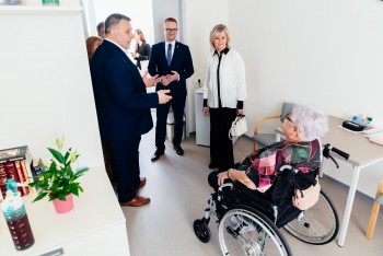 Do přeloučského Domova u fontány zavítala první dáma Eva Pavlová