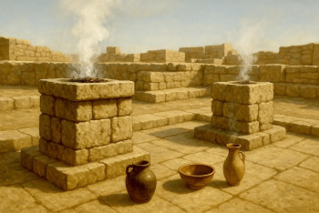 Koření a pryskyřice Bible pod mikroskopem